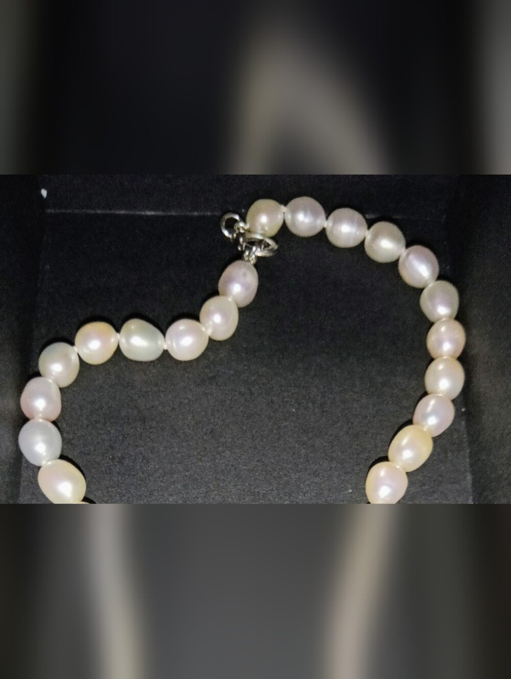 Baroque Freshwater (Rice) Pearl Necklace & Bracelet Set. - Picture 5 of 10